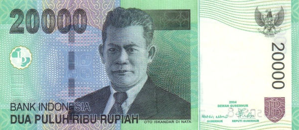 Indonesisch papiergeld 100000 Rupiah