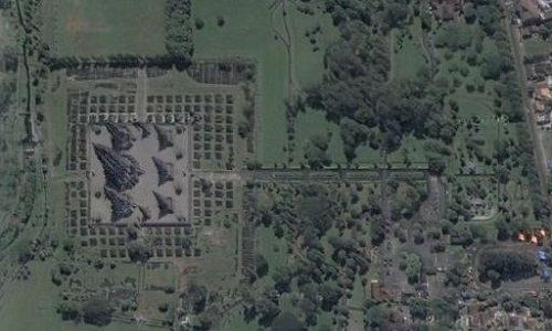 Prambanan tempel sattelietfoto Yogyakarta